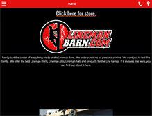 Tablet Screenshot of linemanbarn.com